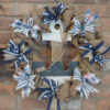 Nautical Anchor Blue 16" Burlap Wreath