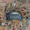 Beware of Dog Kisses 16" Burlap Wreath