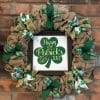 Happy St Patrick's Day 16" Burlap Wreath