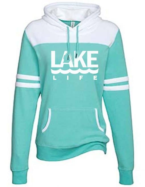 Michigan Lake Life Women's Seaglass Varsity Fleece Hoodie