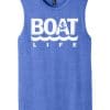 Boat Life Men's Blue Frost Anchor Tank Top Sleeveless Tee