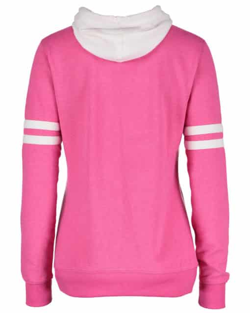 Michigan Lake Life Women's Pink Varsity Fleece Hoodie - Image 2