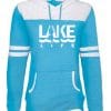 Michigan Lake Life Women's Turquoise Varsity Fleece Hoodie