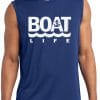 Boat Life Men's Royal Blue Competitor Anchor Tank Top Sleeveless Tee