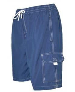 Men's Blue Swim Trunk Board Shorts - Surf Ave