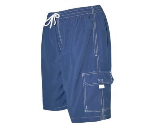 Men's Blue Swim Trunk Board Shorts - Surf Ave