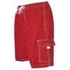 Men's Red Swim Trunk Board Shorts - Surf Ave