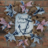 Stay Anchored 16" Nautical Burlap Wreath Door Decor