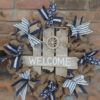 Welcome Nautical 16" Burlap Wreath Door Decor