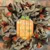 Tis the Season to Be Thankful Thanksgiving 16" Burlap Wreath