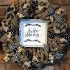 Hello Spring Bee 16" Burlap Wreath Door Decor