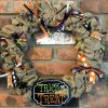 Trick or Treat 16" Burlap Halloween Wreath Door Decor