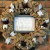 No Place Like Home For The Holidays 16" Christmas Burlap Wreath