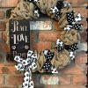 Peace Love and Dogs 16" Burlap Wreath Door Decor