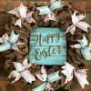 Happy Easter 16" Burlap Wreath Door Decor