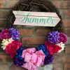 Hello Summer 16" Grapevine Wreath Door Decor