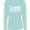 Lake Life Anchor Women's Heather Seaglass Vintage Full Zip Hoodie Back