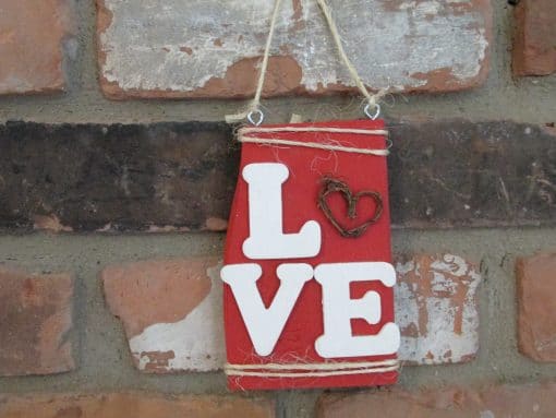 Valentines Day Love Wood Sign-2