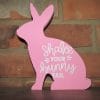 Sitting Wood Bunny-Shake Your Bunny Tail