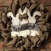 Bunny Welcome Easter 16" Burlap Wreath Door Decor