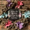 Follow the Bunny Easter 16" Burlap Wreath