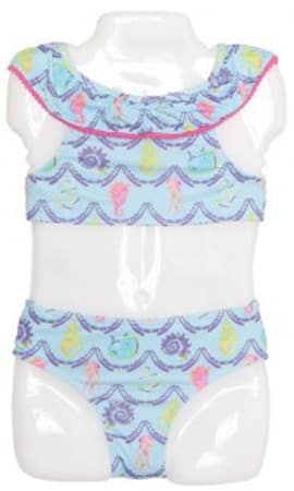 Toddler Baby Girls Aqua 2-Piece Swimsuit
