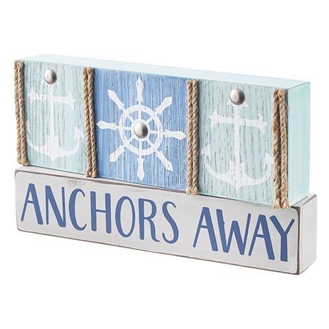 Anchors Away Table Decoration MDF 7.9" X 4.53"