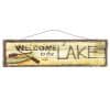 Welcome To The Lake Wall Sign 18" X 6"