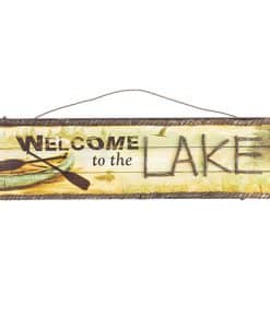 Welcome To The Lake Wall Sign 18" X 6"