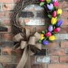 Pink Yellow Purple Tulip 18" Grapevine Wreath