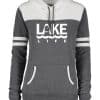 Michigan Lake Life Women's Gray Varsity Fleece Hoodie