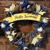 Hello Summer Daisy 16" Burlap Wreath