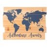 Adventure Awaits MDF Sign Blue 15.75" X 11.8"