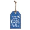 I Love You To The Beach And Back Metal Wall Tag 7" X 12"