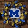 University of Michigan Wolverines 16" Burlap Wreath Door Decor