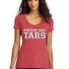 Anchor Bay Tars Women’s Red Tri-Blend V-Neck T-Shirt Tee