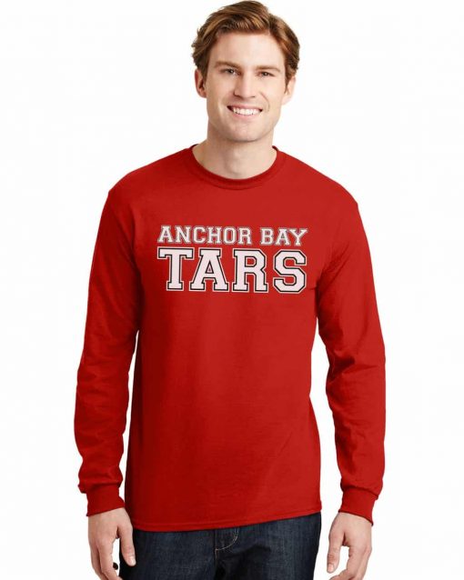 Anchor Bay Tars Men’s Red DryBlend Long Sleeve T-Shirt Tee