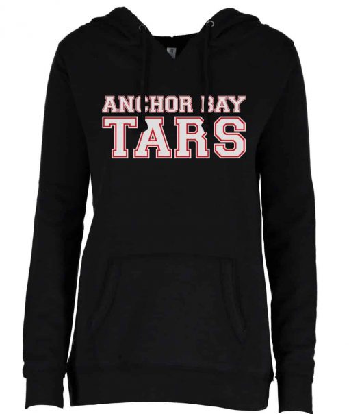 Anchor Bay Tars Women’s Black V-Notch Fleece Pullover Hoodie