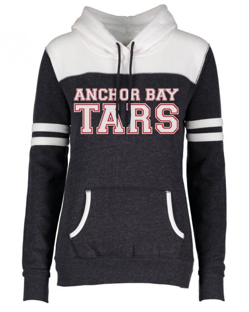 Anchor Bay Tars Women's Black Heather Varsity Fleece Hoodie