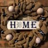 Detroit Home Baseball 16" Burlap Wreath