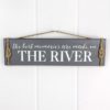 Best Memories Are Made On The River 5.25" x 18.75" Wood Sign