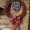 Happy Holidays 16" Grapevine Wreath Door Decor