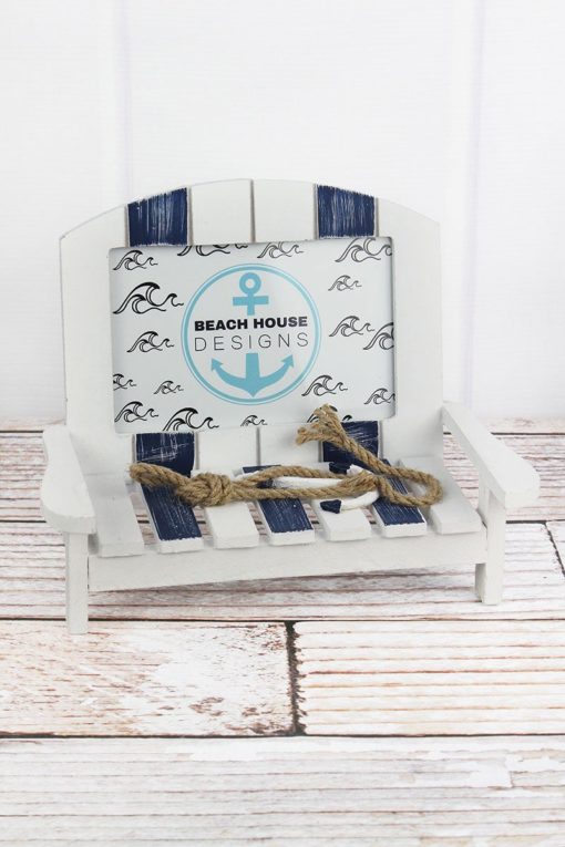 Nautical Beach Chair 4" x 6" Photo Frame