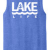 Lake Life Men's Blue Frost Anchor Tank Top Sleeveless Tee