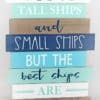 The Best Ships Are Friendships 21" x 14" Wood Slat Wall Sign