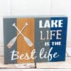 Lake Life Is The Best Life 7" x 9.25" Wood Box Sign