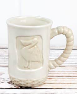 Ceramic White Pelican Mug