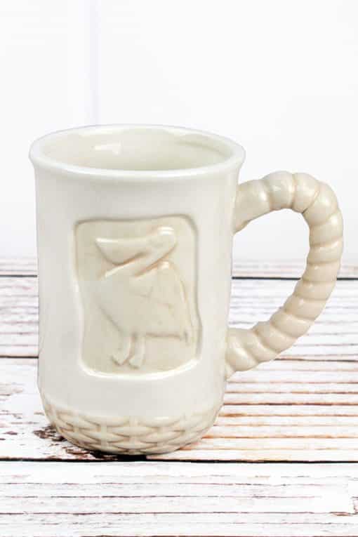 Ceramic White Pelican Mug