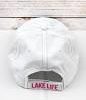 Distressed White with Crystals Lake Life Hat