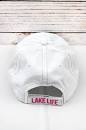 Distressed White with Crystals Lake Life Hat